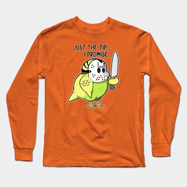 jason mask Parakeet "just the tip" Long Sleeve T-Shirt by CoySoup